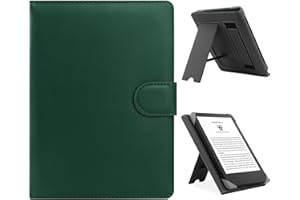 ZOENHWA Funda Universal para 6",6.8" Kindle Paperwhite Sony Ereader, Compatible Kobo Clara HD&2E/Kindle 2022&2019 con Soporte Plegable Cover para 6-6.8'' Pocketbook/Tolino eBook Reader-Verde