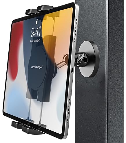 Magnetische Tablet-Halterung 360° Verstellbar – Für IPad, Samsung, Kindle, Mit Stahlplatten, Alu-Arm