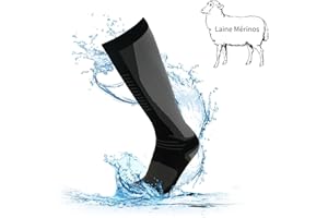 RANDY SUN Chaussettes imperméables pour femmes hommes etanche respirant résistant au froid,sports de plein air nautiques vélo randonnée trail aviron moto chasse pêche ski,1 paire