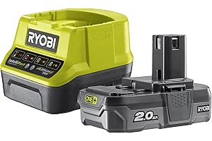 Pack Batterie RYOBI 18V OnePlus 2.0Ah LithiumPlus - 1 Chargeur Rapide 2.0Ah RC18120-120