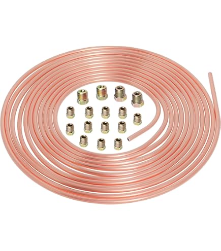 Tubo Flessibile Olio Freno Moto - Acciaio Intrecciato, Rosso, 1200mm, Per Freni E Frizione - Foto 4