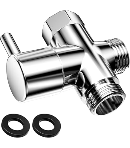 Valvola Deviatrice Doccia 3 Vie G 1/2" - In ABS Cromato Per Bagno E Cucina