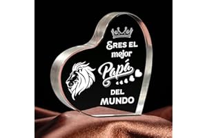 Giftasy Regalo Padre - Decoración Acrílico, Regalo Padre Cumpleaños, Regalo Papa Originales, Regalos Hombre para Cumpleaños, Navidad y Día del Padre