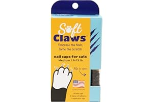 SOFT CLAWS SOFTCLAWS® Krallenschutzes für Katzen - Medium - Schwarz