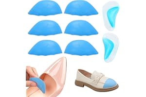 HENGBIRD 3 pares de plantillas reductoras para zapatos, para Zapatos Grandes Hombre Mujer, Almohadillas Invisibles, Espuma Suave Antideslizante Reutilizable y Lavable y 1 Plantilla para Arco Plantar