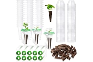 BAAQII Kit de 120 cápsulas de semillas para Aerogarden, kit de cápsulas hidropónicas, cápsulas de inicio de semillas para sistema de cultivo hidropónico, kits de jardín con 30 esponjas de cultivo de plantas
