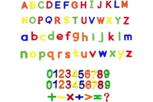 EUJRCF 79 Pieces Magnetic Letters, Colorful Magnet Toys, Magnetic Letters And Numbers For Children, Alphabet Magnets for Fridge, Number Magnet, Spelling Learning Games Toys For Baby Toddler Preschool