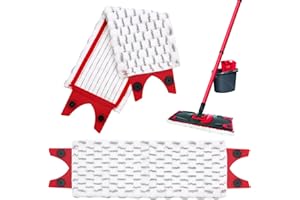Yeria Replacement Microfibre Pad, Têtes de Balai Plates en Microfibre pour Vileda Ultramax 2 en 1 Spray Remplacer, Recharges en Microfibre pour Bbalai Domestique (Lot de 2)
