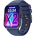 Fastrack New Limitless X2 Smartwatch|1.91" UltraVU with Rotating Crown|60 Hz Refresh Rate|Advanced Chipset|SingleSync BT Calling|NitroFast Charge|100+ Sports Mode & faces|Upto 5 Day Battery|IP68, Blue