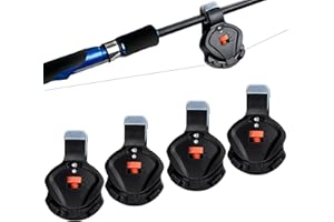 Mengshen Allarme con indicatore di morso di pesca, campanello elettronico con suono e sensibilità del volume della luce, clip regolabile sulla canna da pesca