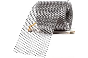 Huamengyuan 5m Grille De Protection En Acier Inoxydable,Treillis MéTallique Tissé,Protection Inox, Inox 304 DéPloyé, RéSeau Diamanté DéPloyé, RéSeau DéPloyé Aluminium, Avec Gants