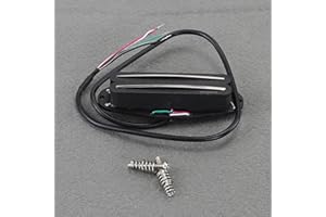 Oripure AlNiCo 5 Hot Wound Dual Blade Rail Pickups Single Coil Größe Humbucker 13.6K Gitarrensteg Pickup für FD ST/SQ E-Gitarren Style, Schwarz