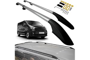 CHROMEMASTER | Compatibles avec Renault Trafic 3 Long L2 2014+ | Les Barres de Toit | Conçus pour Le Montage de Barres de Toit, de Coffres de Toit ou de Porte-vélos | Structure en Aluminium Durable