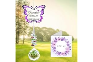 EINANMUT Grandma Gifts, for Grandma from Grandchildren Sun Catchers, Birthday, Grandparents Day Presents for Nanny Nana from Grandkid