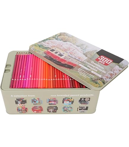 KALOUR Professionele kleurpotloden, set van 240 kleuren, kunstenaars
