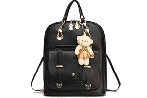 LUI SUI Mochila de cuero mini Mochila escolar impermeable casual Mochilas de viaje Monedero pequeño y lindo para niñas adolescentes Damas Mujeres