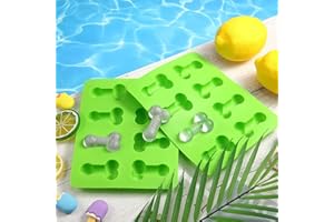 RAOPUZI Bac a Glacon Silicone de Forme Drôle Moule Gateau Silicone Moule Gâteau Rigolo Moule Silicone Bougie 3d Moule Chocolat Moule à Glaçons pour Glacon Whisky,Fête,Anniversaire,Savon(Vert)