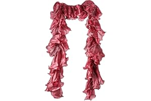 Mikovivi Boas de Organza, Boas de los Años 20 para Mujer Accesorios de Boa Accesorios de Ropa para Mujer para Concierto Fiesta Espectáculo de Danza Disfraz de Halloween