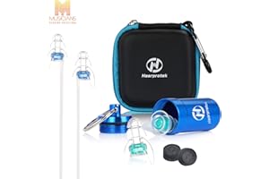 2 Pairs Concert Ear Plugs, Hearprotek Noise Cancelling High Fidelity Earplugs for Musicians, Live Music, Drummer, Percussion, DJ & Clubbing