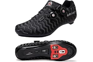 ARTVEP Chaussures de Cyclisme pour Hommes Chaussures de vélos de Route pour Femmes compatibles avec Look SPD SPD-SL Delta Cleats Chaussures Indoor/Outdoor