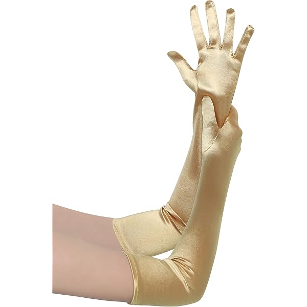 Gants Longs En Satin BaronHong 53 Cm - Style Opéra Années 20, Pour Soirée, Mariage, Déguisement - 10