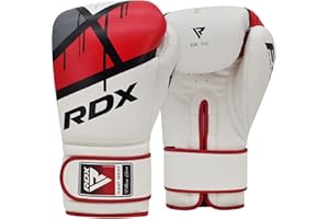 ‎RDX RDX Boxhandschuhe Muay Thai Kickboxen Sparring, Maya Hide Leder EGO Boxing Gloves, Sandsack Boxsack Punchinghandschuhe Adult, Kickboxhandschuhe Kampfsport MMA Training 8 10 12 14 16oz, Männer Damen