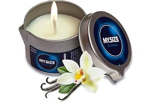 MY.SIZE Massageljus Vanilj 40 ml | Avslappnande aromterapiljus | Tillverkat i Tyskland