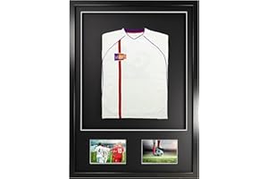 Vivarti DIY bebé 3D montado + doble apertura camiseta deportiva marco de pantalla 50 x 70cm - marco negro, montaje negro, tarjeta de respaldo negro