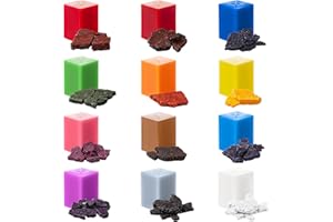 HEVEER Tintes para Velas Colorante para Velas Fabricación de Celas Bricolaje para Cera de Soja Parafina 12 Colores 5g/Color