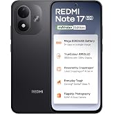 Redmi Note 17 5G (Dark Night, 8GB RAM, 128GB ROM) | 8000mAh Battery + 45W Fast Charging | 6.99" TrueColour AMOLED | Snapdragon 4 Gen 4 | 50MP Dual AI