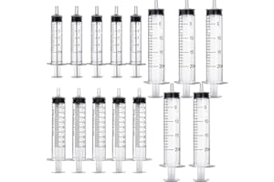 TAIXING 15 Stück Spritze, 5ml 10ml 20ml Spritzen Set Dosierspritze Ohne Nadel, Werkzeuge für Flüssigkeitsmaß Spritzen, Sterile Spritzen für Labor,Tierfütterung, Pflanzenbewässerung