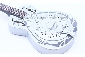 ROCK GUITAR MINIATURES RGM181 Marc Knopfler Brothers in Arms Dire Straits 10 Inch Miniature Guitar Including leather guitar strap