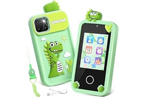 Jouet de téléphone Intelligent pour Enfants Luckits Téléphone Portable Enfants avec écran Tactile Lecteur MP3 téléphone Portable Tout-Petits avec Carte TF de 32G pour garçons et Filles 3 à 8 Ans Noël
