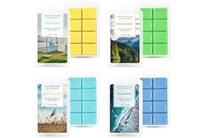LASENTEUR Wax Melts Scented Natural Soy Wax Cubes Variety Candle Melts Pack Air Freshener Home Fragrance for Candle Wax Warmer Wax Melt Burners