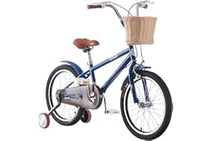Jamiah 12 14 16 18 inch Kids Bike for Boys and Girls Children Bicycle with Stabilizers, Hand Brakes, Basket, Adjustable Seat (Age 2 to 9 years)-85% Assembled