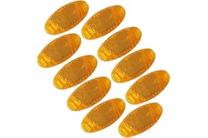 ANYUANKW 10 Pièces Réflecteurs pour Rayon Vélo, Catadioptre Velo Roue, Réflecteurs de Rayons de Vélo, Réflecteur de Vélo pour La Conduite Nocturne de Roue de Vélo