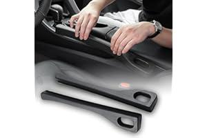 GUOSIYAO Autositz Lückenfüller Sitzlückenfüllstreifen Universal Sitzlückenfüller Für Die Meisten Automodelle Autositz Gap Plug Um Zu Verhindern Dass Kleine Gegenstände In Die Lücke Fallen 2Stk (Schwarz)