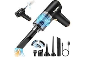 Yeegnar Handstaubsauger, 6000PA akkustaubsauger, Kabelloser Auto Staubsauger Beutellos, Mini Staubsauger, Reiniger Gerät für Auto/Haus/Büro Genutzt