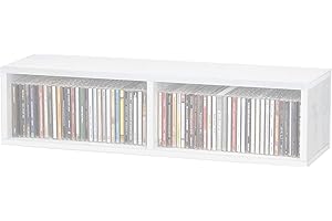 Reloop Glorious CD Box White 90 - Contiene Fino a 90 Compact Disc, impilabili con Altri CD Box, con divisore (45 CD per Scomparto), Bianco