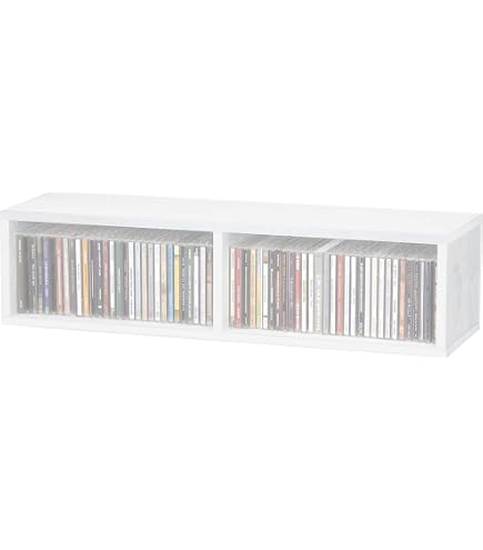 Rangement Vinyles Loia En Hêtre Massif Et Acier Blanc - Fabriqué En France, Capacité 60 Vinyles