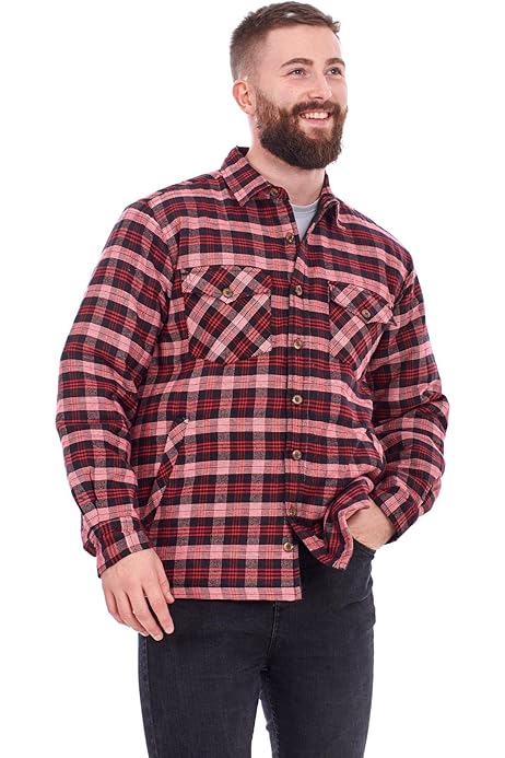 Cotton padded shirt jacket Clearance