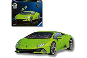 Ravensburger - Puzzle 3D Adultos Lamborghini Huracán EVO | Puzzles 3D para Adultos Y Niños De 8 Años O Más | Maquetas para Montar De 108 Piezas | Regalos Niños 8 Años O Más
