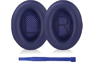 Aiivioll QC35 zamienne nauszniki kompatybilne ze słuchawkami Bose QuietComfort35 QC35 II QC25 QC2 QC15 SoundTrue SoundLink Around-Ear AE2 AE2i AE2w (ciemnoniebieskie)