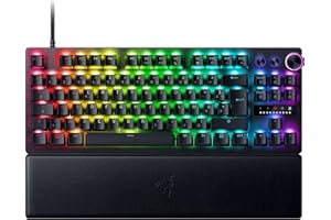 Razer Huntsman V3 Pro TKL (Switches Analog) - Clavier Gamer Tenkeyless (Switches Optiques Analogiques réglables de 0,1 à 4,0mm, Déclenchement Rapide, Touches en PBT Doubleshot) Clavier AZERTY| Noir