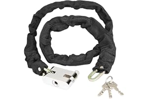 Diyife Catena Bici Antifurto 3 Chiavi, Lucchetto Sicurezza 80cm per Biciclette, Moto, MTB