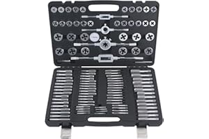 TECPO Gewindeschneider Set 110-teilig Fein Gewinde Bohrer KFZ Werkzeug Bohren