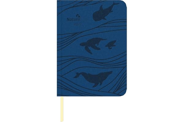 Wochen-Minitimer Ocean 2027: Buchkalender A6 (10,7x15,2 cm) - Wochenplaner mit Zeiteinteilung, Notizbereich, Leseband & Monatsübersicht, für Beruf, Schule & Alltag