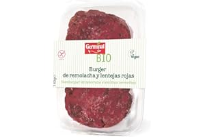 Burger de Remolacha y Lentejas Rojas vegan sin gluten - Germinal - 140 gr.