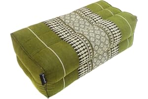 COLLUMINO Traditional Thai Kapok Yoga Support Block Cushion Meditation Pillow size 35 x 15cm