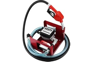 VEVOR BuoQua Bomba de Transferencia de Aceite 40 L/min Bomba Aceite Extracción Bomba Extractora de Aceite Bomba Trasvase Gasóleo Bomba Auto-cebado Bio Diesel y Gasóleo con Pistola y Manguera
